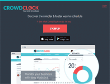 Tablet Screenshot of crowdclock.com